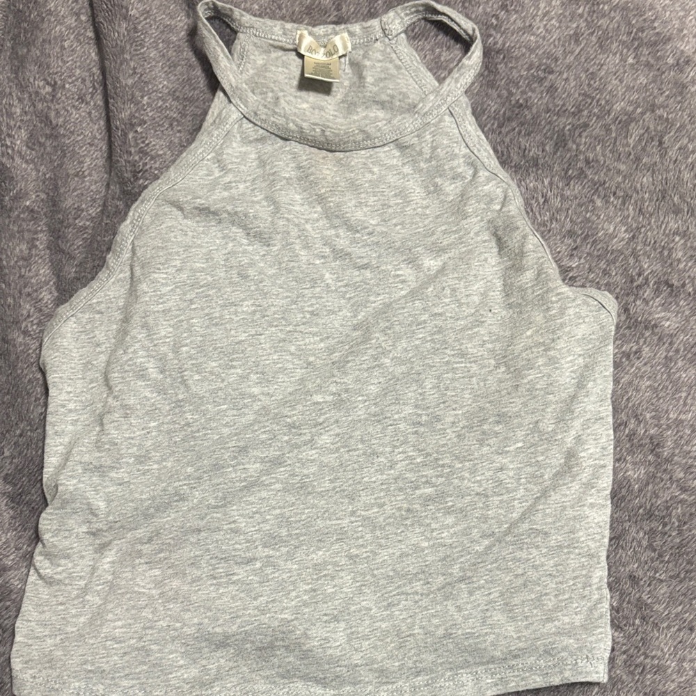 Bozzolo Light Gray Halter Tank Top